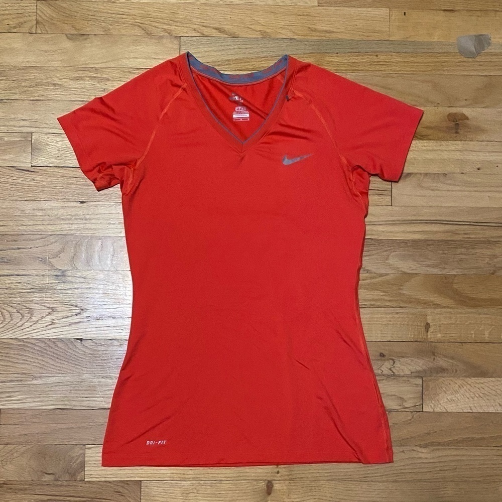 Nike Orange Dri-Fit Woman’s Fitted Top